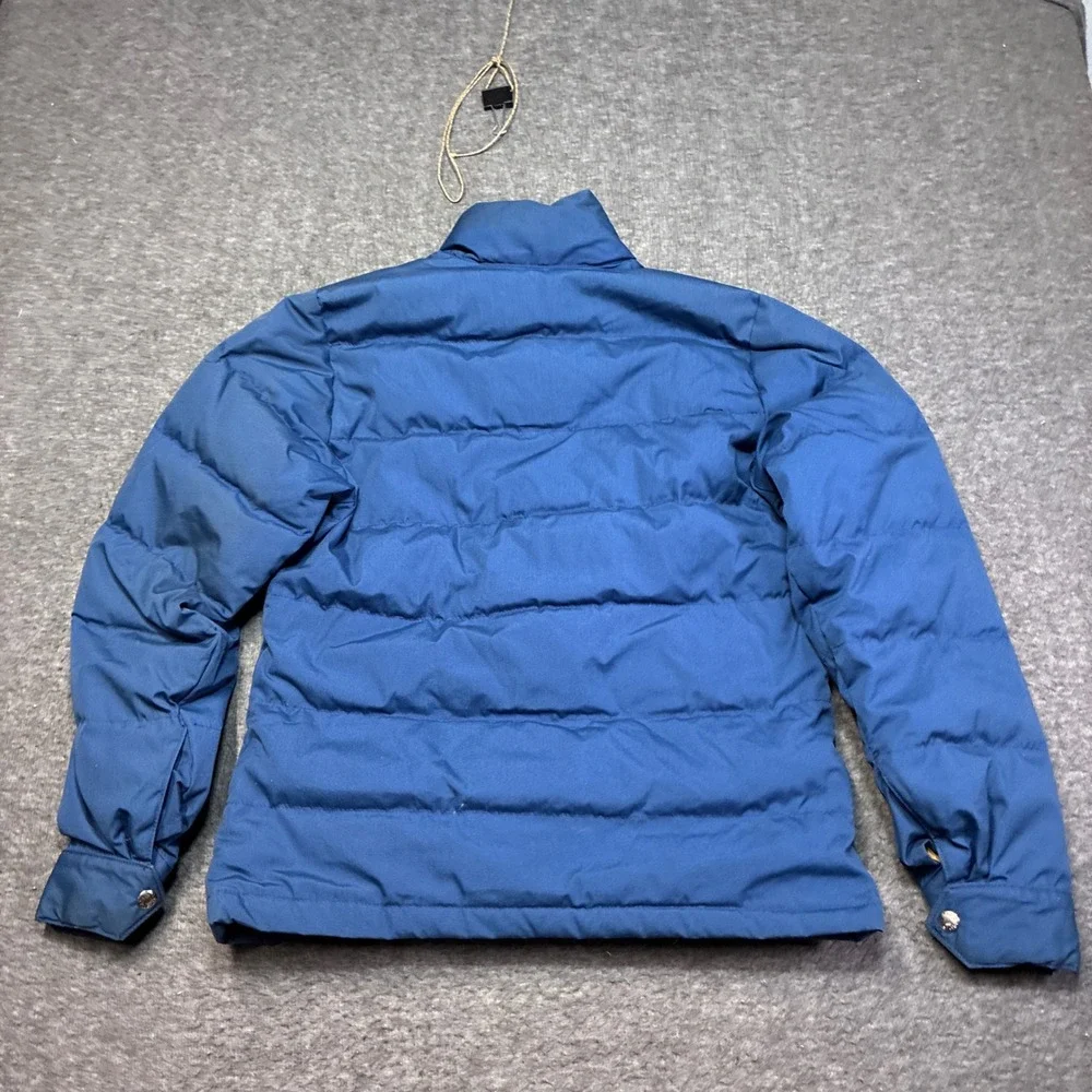 The North Face Puffer Jacket Mens M Blue Vintage Made in‎ USA Down Snap Front